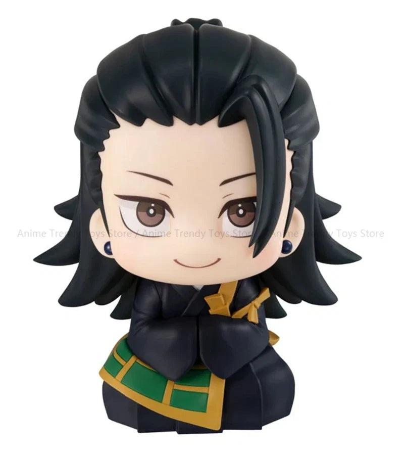 In Stock Anime Jujutsu Kaisen Geto Suguru High School Satoru Gojo Look Up Sitting Cute Q Version Model Toy Gift Action Figure WY