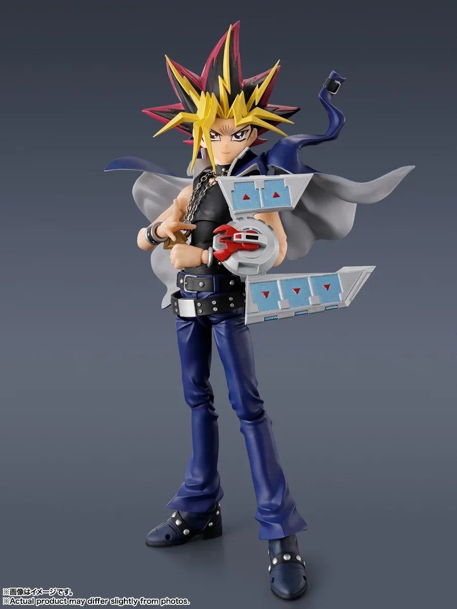 In Stock Original Bandai Sh Figuarts Shf Yami Yugi Yu-gi-oh! Duel Monsters Action Figures Anime Model Toys Figures Collection