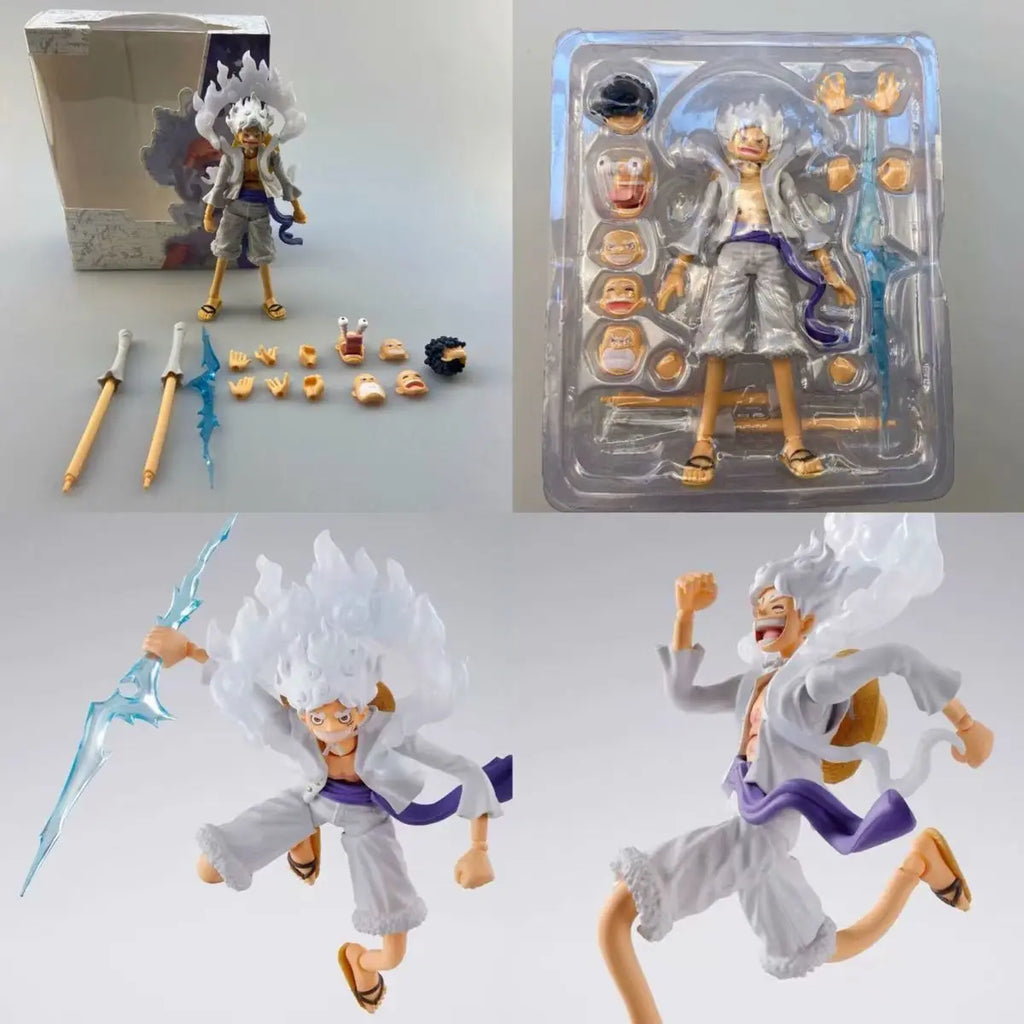 New Shf Monkey D Luffy Gear 5 Nika  Action Figure Anime One Piece Luffy Figure Movable Joints Collection Model Toys Birthday