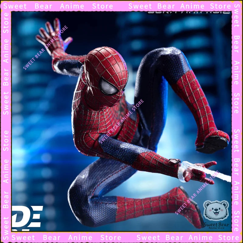 DB TOYS 6in Garfield Amazing Spider-Man 1/12 Scale Fabric Suit Action Figure Anime Model Trendy Toys Desktop Doll Collectibles