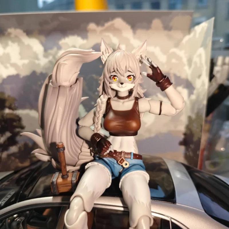 In Stock Adventure Squad Fox Girl Action Figure Repairman Style 1/12 Mobile Finished Figure Model Customized Gifts