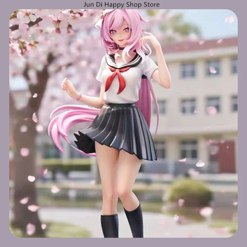 Honkai Impact 3 Elysia School Uniform Standing Pose Anime Figure Model Statue Desktop Decoration