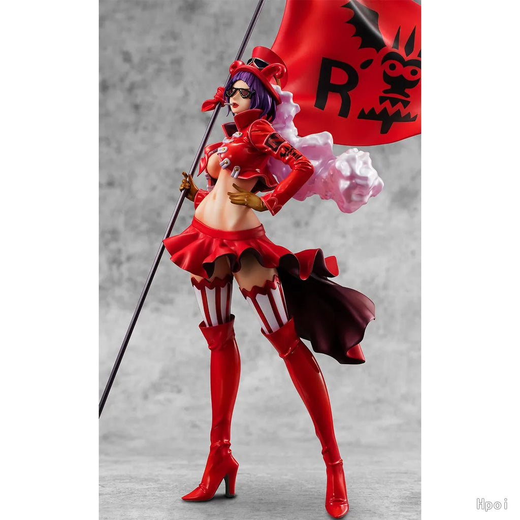 In stock Original MegaHouse POP Revolutionary Army Captain Bello Betty Anime Doll Figure Model Toys Gifts