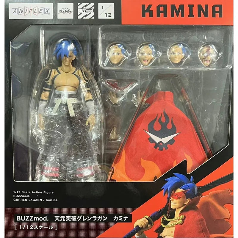 100% Original ANIPLEX BUZZmod Demon Slayer Part Tengen Toppa Gurren Lagann kamina In Stock Anime Collection Figures Model Toys