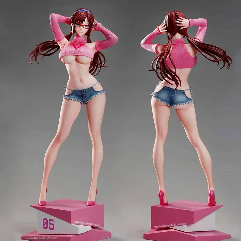 Anime Figuren 31cm Hochwertige Makinami Sommer Freundin Serie Gk Modell Campus Schreibtischkameradin Desktop Ornament Sammlung Geschenk