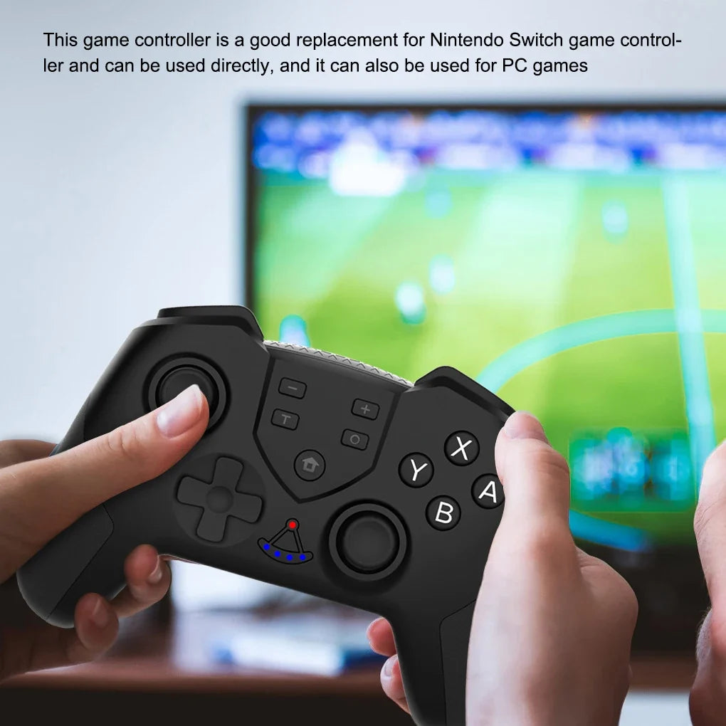 Wireless Gamepad Vibration Joystick Bluetooth-compatible Game Controller Replacement for Nintendo Switch, Green Pink