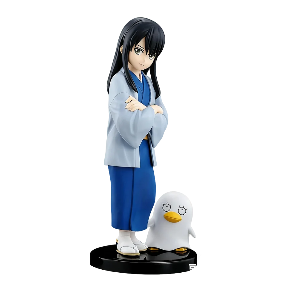 Original 14CM Anime Gintama Figure Sakata Gintoki Katsura Kotarou Stand Anime Model Toys Gifts Collection Decoration Ornaments
