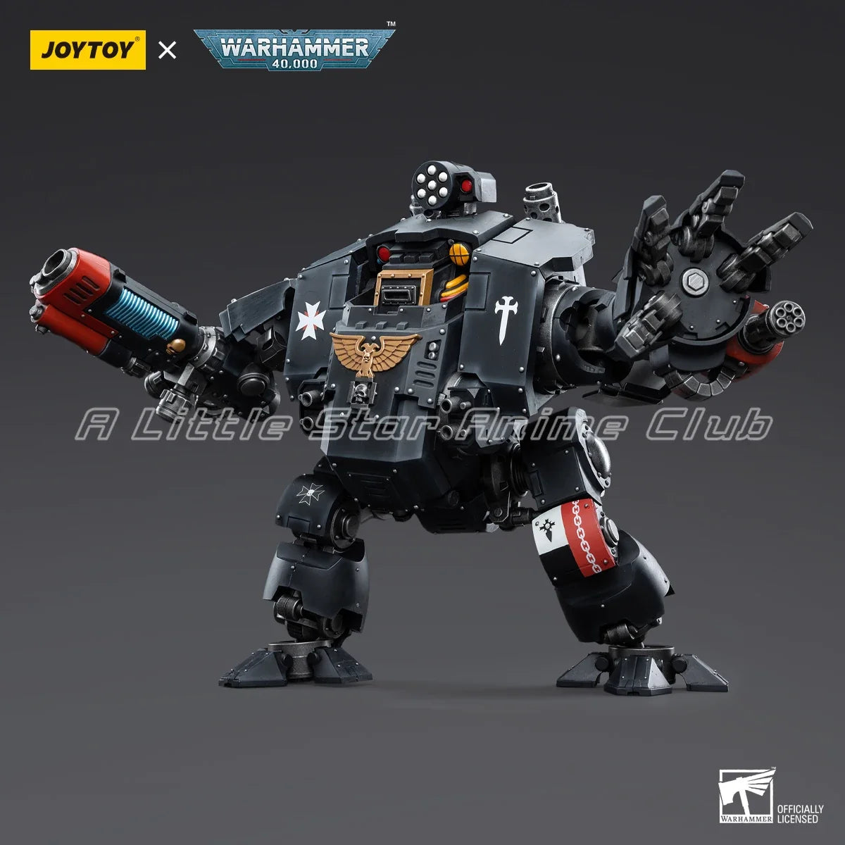 Original JOYTOY 1/18 Action Doll WARHAMMER 40000 Black Templars Redemptor Dreadnought