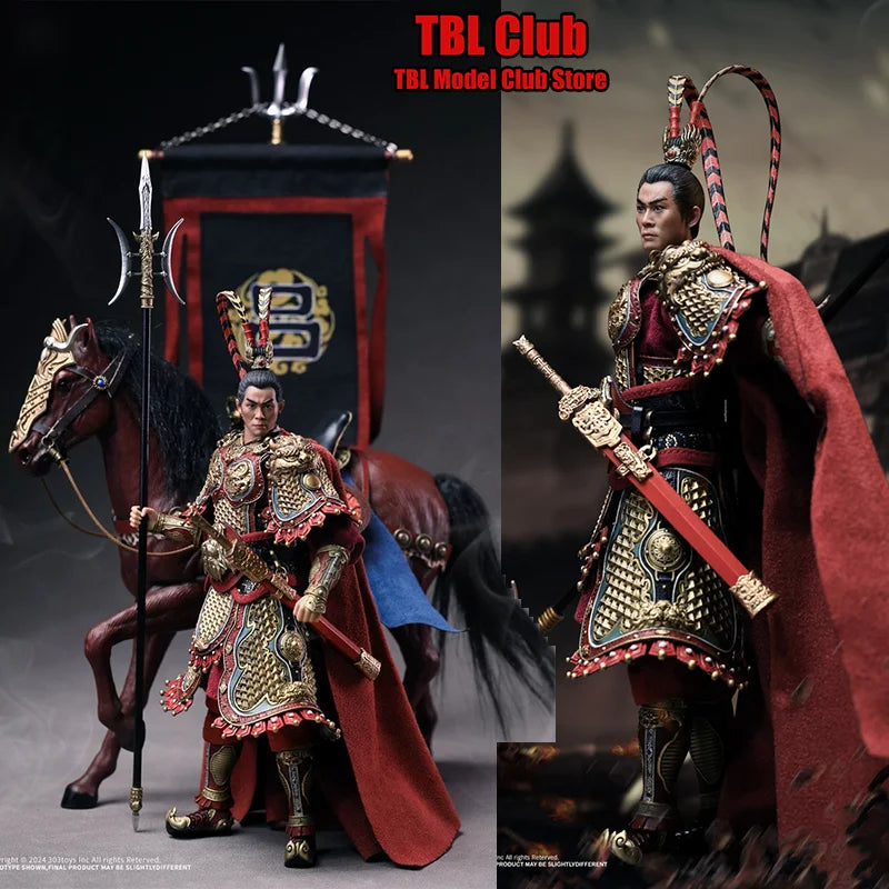 303TOYS SG009 1/12 Maßstab Fliegender General Lü Bu Anstand Name Fengxian 6-Zoll Komplettset Actionfigur Soldat Höhe ca. 22 cm