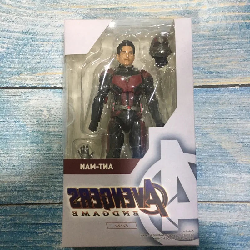 Authentic Straight Hair Bandai Original SHF Mobile Doll Ant Man Scott Long Anime Action Figure Model Toys Model Gifts for Boys