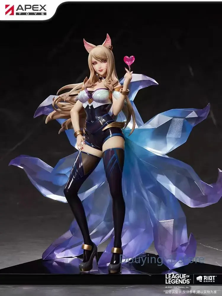 APEX Ahri LOL Nine-tailed Fox KDA Anime Action Figure Model Toy Collection Gift in Stock