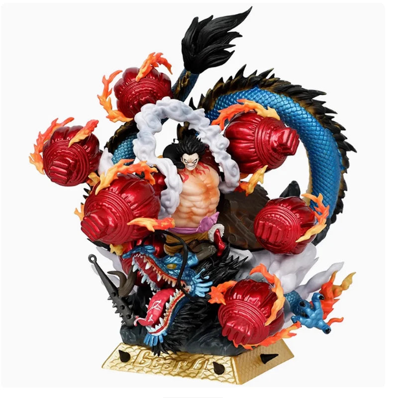 One Piece Th Tianhui Gear 4 Luffy Figure Dragon Form Kong Organ Scene Gk Statue Gear 4 Snake Man Pvc Model Collectible Toys Gift