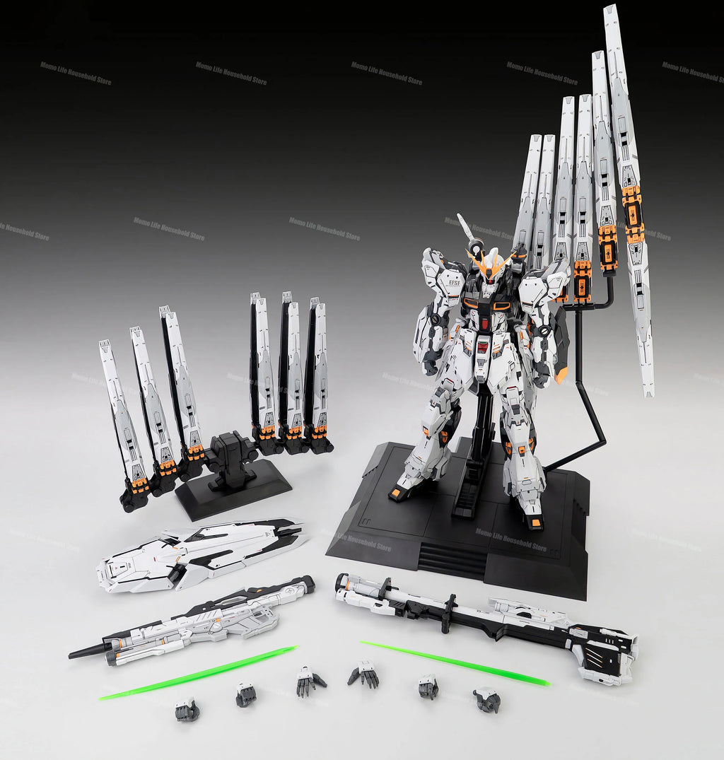 In Stock NONGCHENGZHU 1/100 MG CMM RX-93 v GK Assembly Model Kits Plastic skeleton Anime Action Figure Robot Plastic Model  Toys