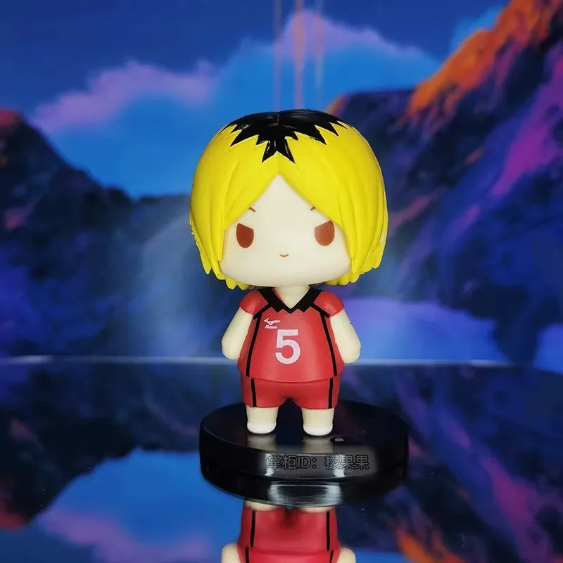 High Quality 7-8 Cm 8pcs Set PVC Anime Figure Hinata Shoyo Kageyama Tobio Q Version Cartoon Model Kids Toy For Children Collecti