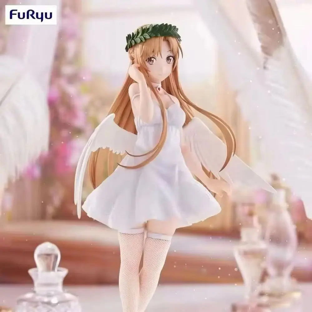 100% Original FuRyu Bicute Pure Sword Art Online Asuna Anime Figure Action Figure Model Decoration Garage Kit Collection Kawaii