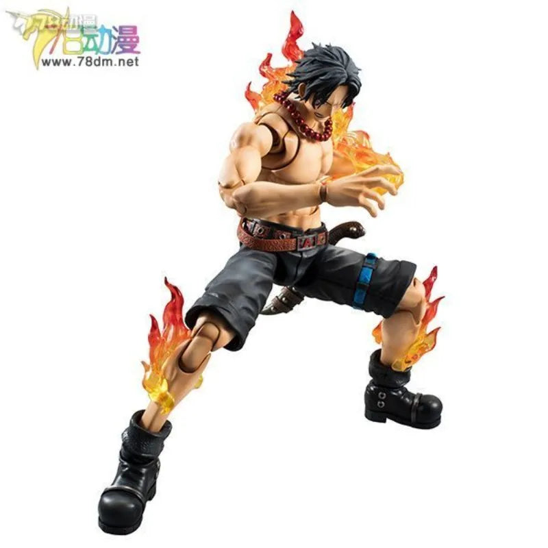 Mega House Original Variable Action Heroes Series Portcas D. Ace Anime Action Figure Model Toys Movable Model Gifts for Boys