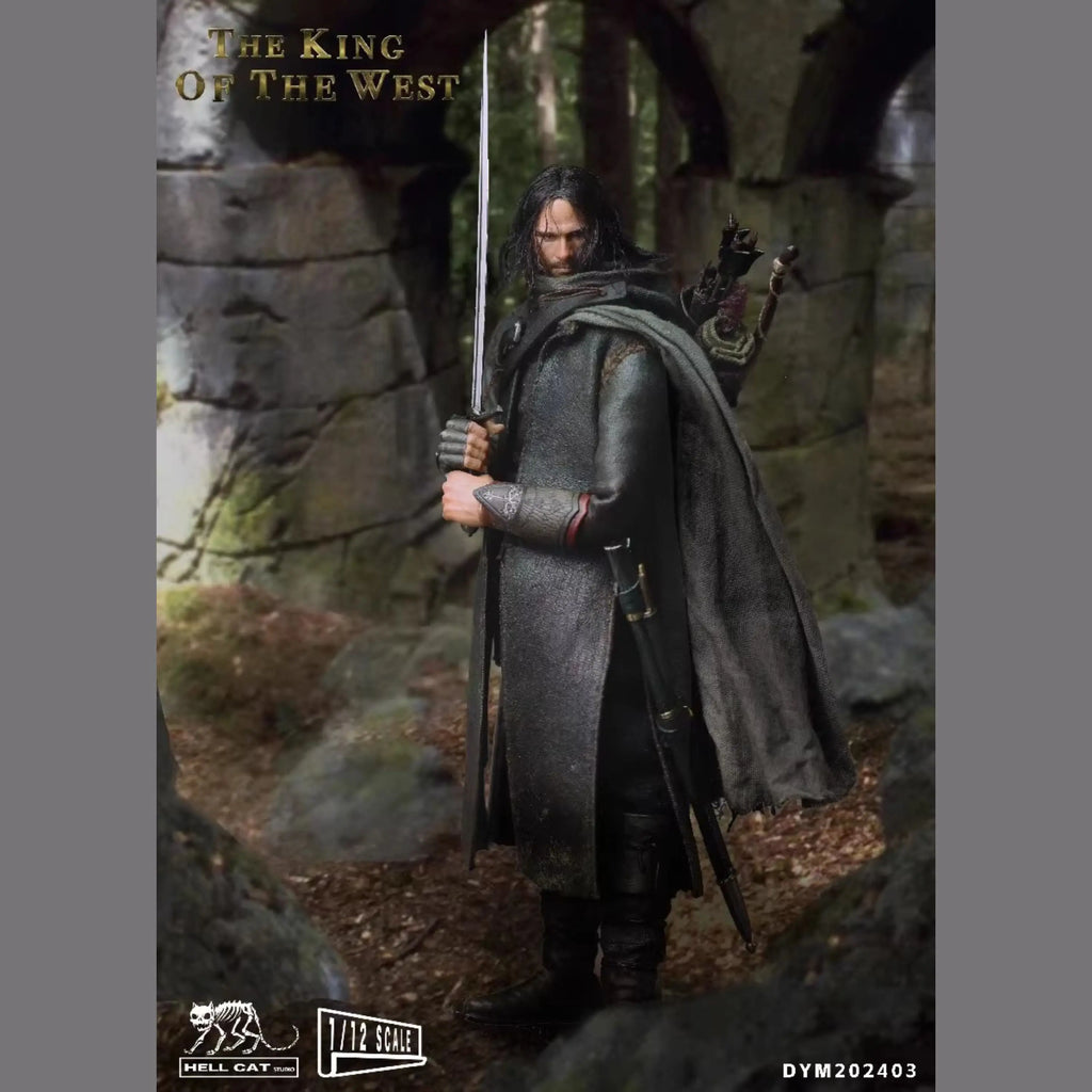 In Stock Hell Cat Studio 1/12 The King of The West Aragorn Anime Action Figures Toys Model PVC Gift Collector