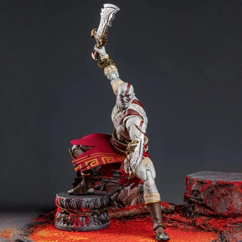Sigma Studios God Of War Godslayer Kratos Action Figure GOW01A Original Collectible PVC Model Poseable Toy Gift Accessories Set