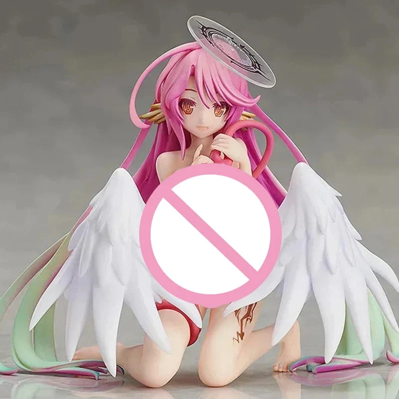 16cm No Game No Life Anime Figure Kotobukiya Shiro Action Figure Shiro Jibril Fairy Shampoo Figurine Adult Collectible Model Toy