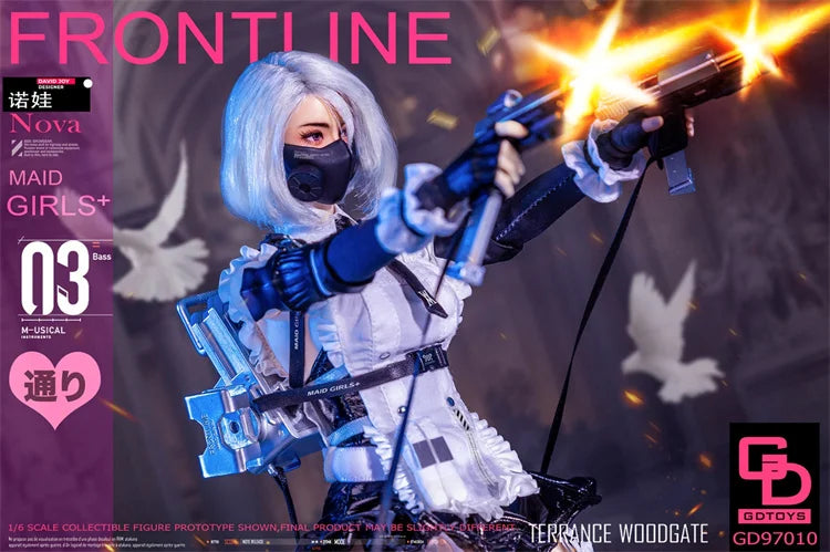 In Stock GDTOYS GD97010 1/6 Maid Girls Front Line Action Figure  Nova 12'' Full Set Female Soldier Figurine Collectible Model