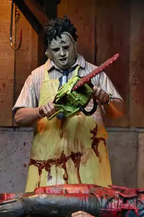 NECA 41607 Toys Texas Chainsaw Massacre Clothed Action Figure Leatherface 50th Anniversary 18 cm Original Model Anime Doll Gifts