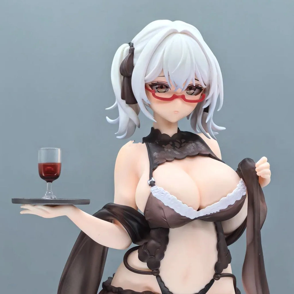 270mm NSFW AniMester Shiny Series Wine Waiter Girl Cynthia 1/6 PVC Action Figure Toy Adults Collection Model Doll Gifts