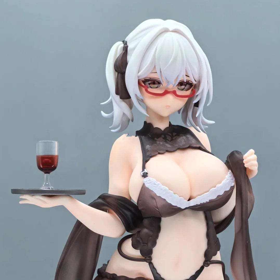 270mm NSFW AniMester Shiny Series Wine Waiter Girl Cynthia 1/6 PVC Action Figure Toy Adults Collection Model Doll Gifts