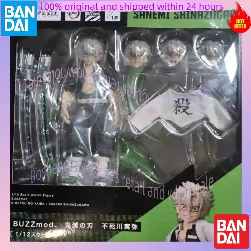 Original Aniplex BuzzMod Demon Slayer Kimetsu no Yaiba Sanemi Shinazugawa 1/12 In Stock Anime Collection Figures Model Toys