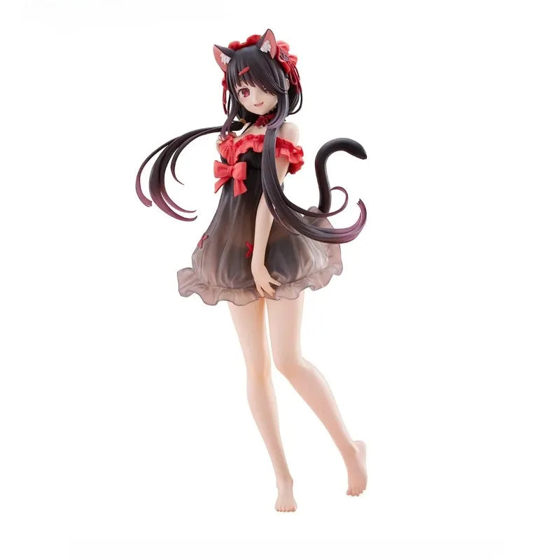 TENITOL TALL Date A Live V Kurumi Tokisaki Original genuine PVC Action Anime Figure Model Toys Figure Collection Doll Gift