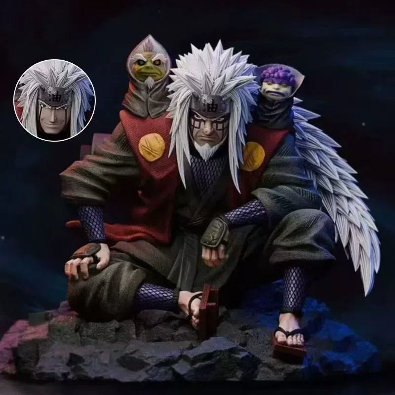 16cm Mount Myoboku Action Figure Sitting Posture Jiraiya Model Statue Ornament Children Toys Birthday Gift