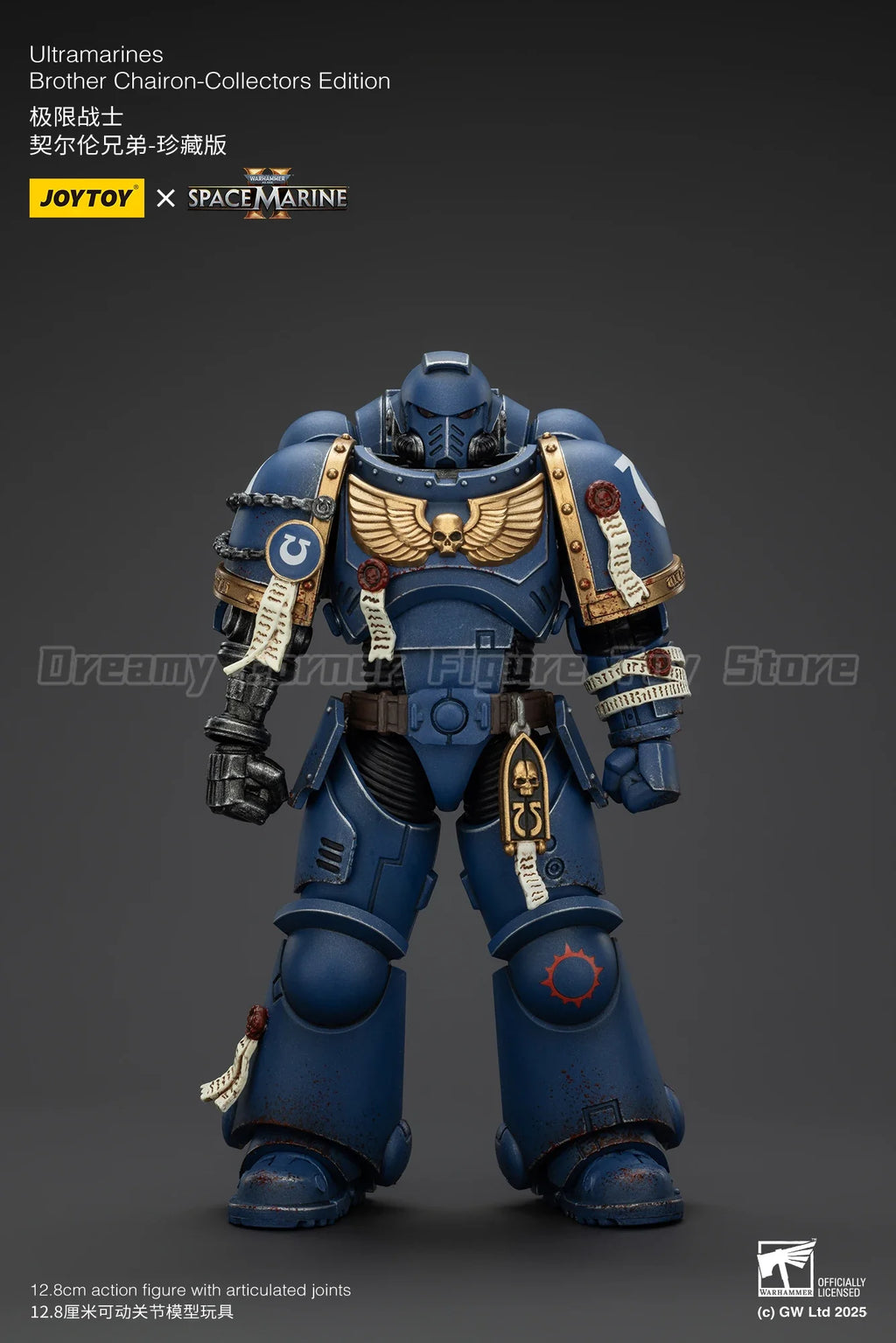【In Stock】JOYTOY Warhammer 40K Ultramarines Titus Sergeant Gadriel Brother Chairon 3PCS Collectors Edition 1/18 Action Figures