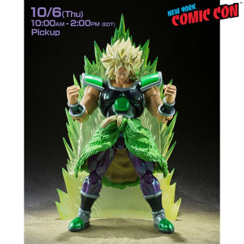 Bandai Genuine S.H.Figuarts Anime Figure Dragon Ball Super: Broly - Super Saiyan Broly - Exhibition Limited Edition - 190mm