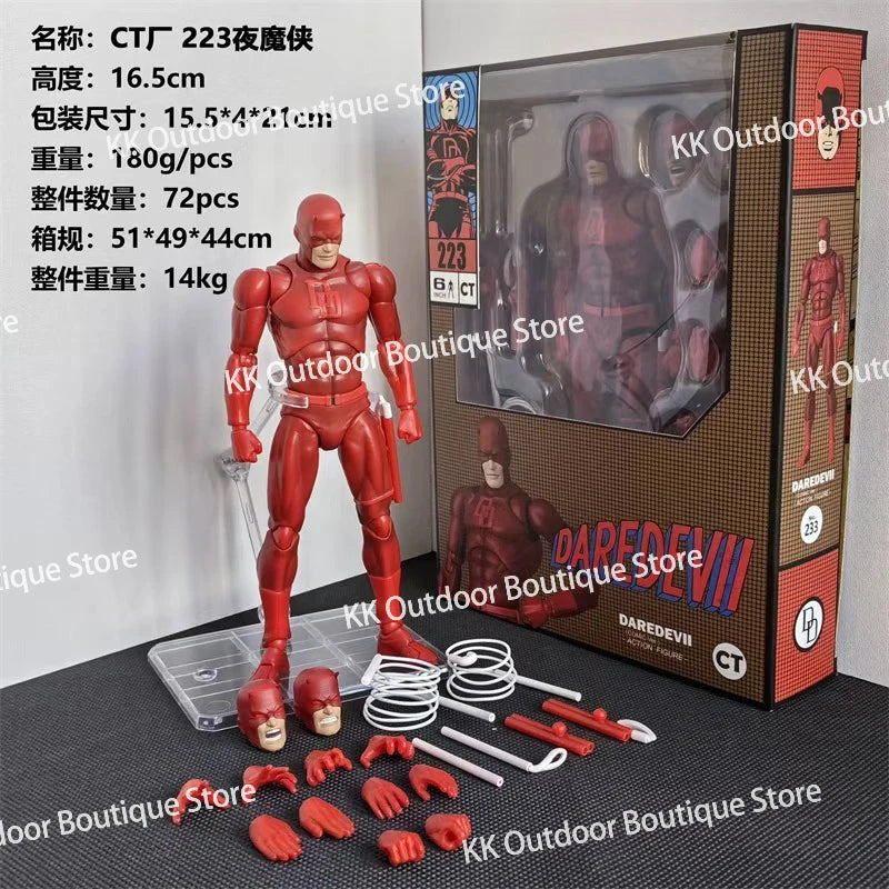 In Stock Ct Toys Daredevil Mafex 223 Figure Comic Version SHF Anime Action Figure Figurine Custom Statue Model Gifts Kids Toys