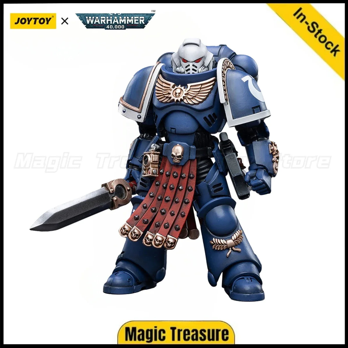 【In stock】 JOYTOY 1/18 Action figure warhammer 40k Ultramarines Primaris Assault Veteran Intercessor  Anime Ornaments Gifts