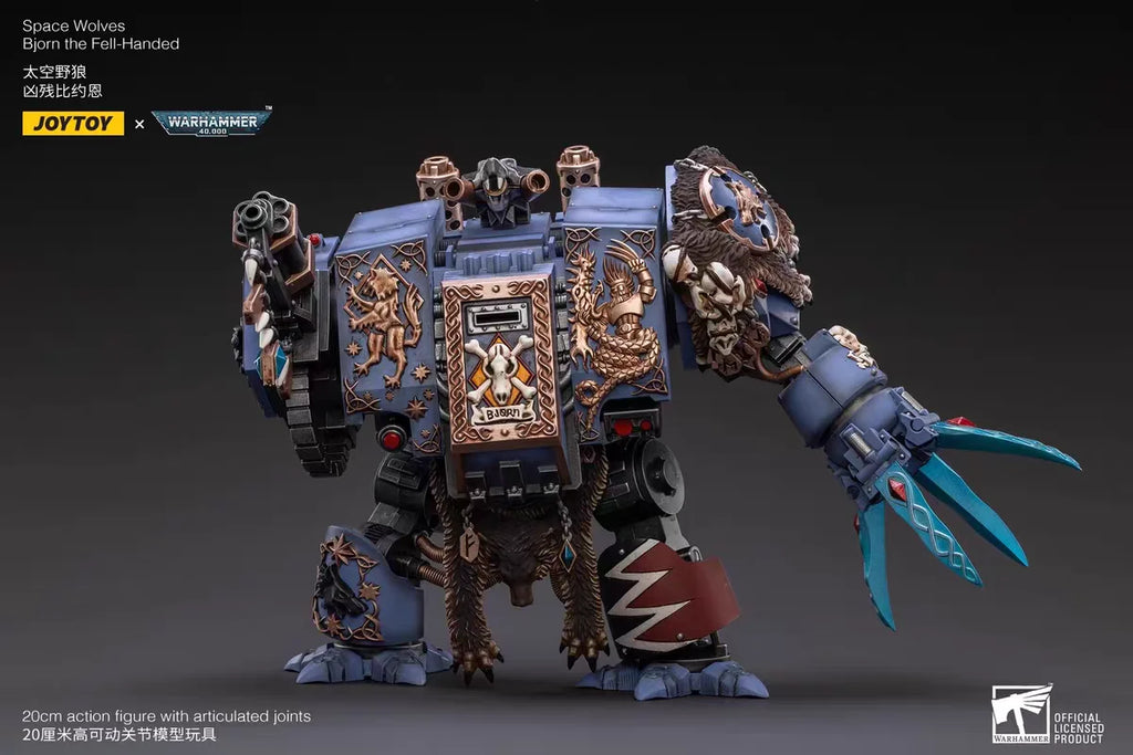【In Stock】JOYTOY Warhammer 40K Space Wolves Bjorn The Fell-Handed 1/18 Action Fiquere