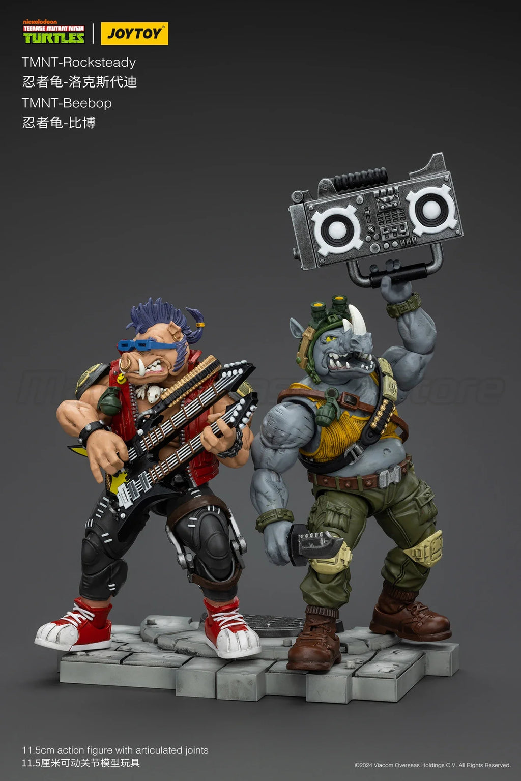 【MT】Pre-sale JOYTOY 1/18 Action Figure TMNT Ninja Turtles Beebop Rocksteady Collection Model Toys Gift Collection Ornaments