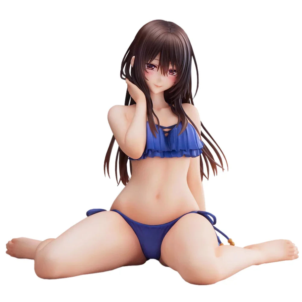Original illustration figurine Minazumi Kasane sitting action figures Minazumi figurine PVC Model Toys Ornament Statue Gift 15cm