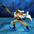 Bandai One Piece 11cm LX White Bearded One Piece Battle Pose Statue Scene Model Anime Character Box Set Handmade