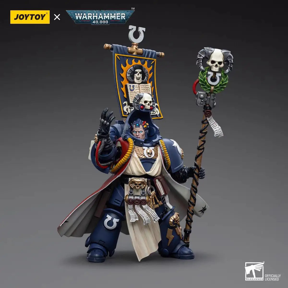 IN STOCK JOYTOY Warhammer 40k 1/18 Action Figures Anime 12cm Ultramarines Chief Librarian Tigurius Collection Model Toys