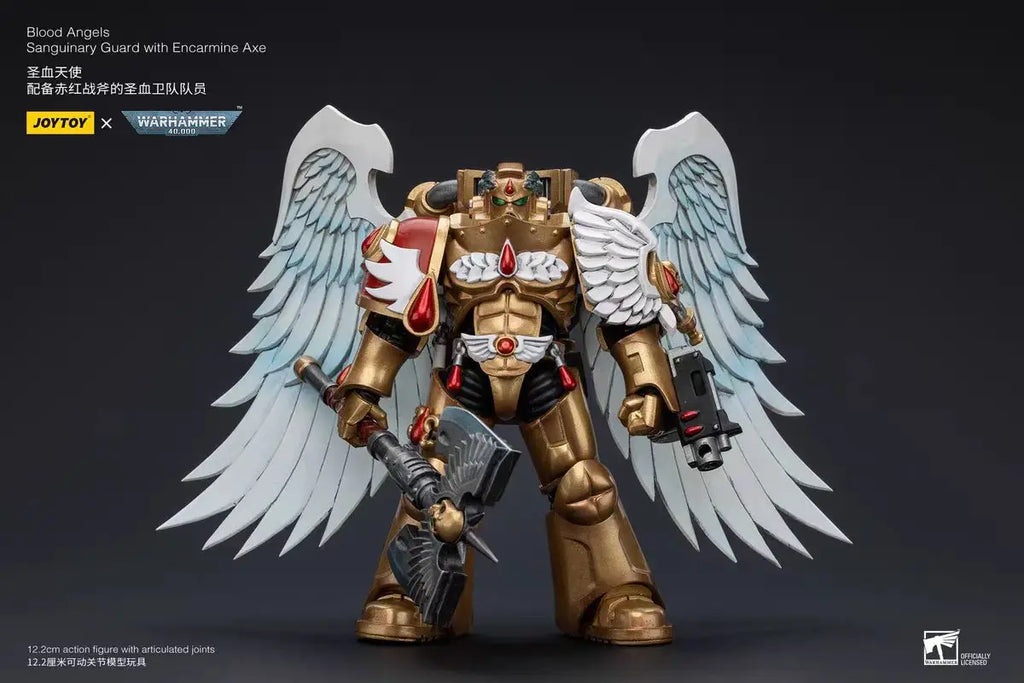 【In Stock】JOYTOY Warhammer 40K 1/18 Action Figure Toys Blood Angels Sanguinary Guard 5PCS