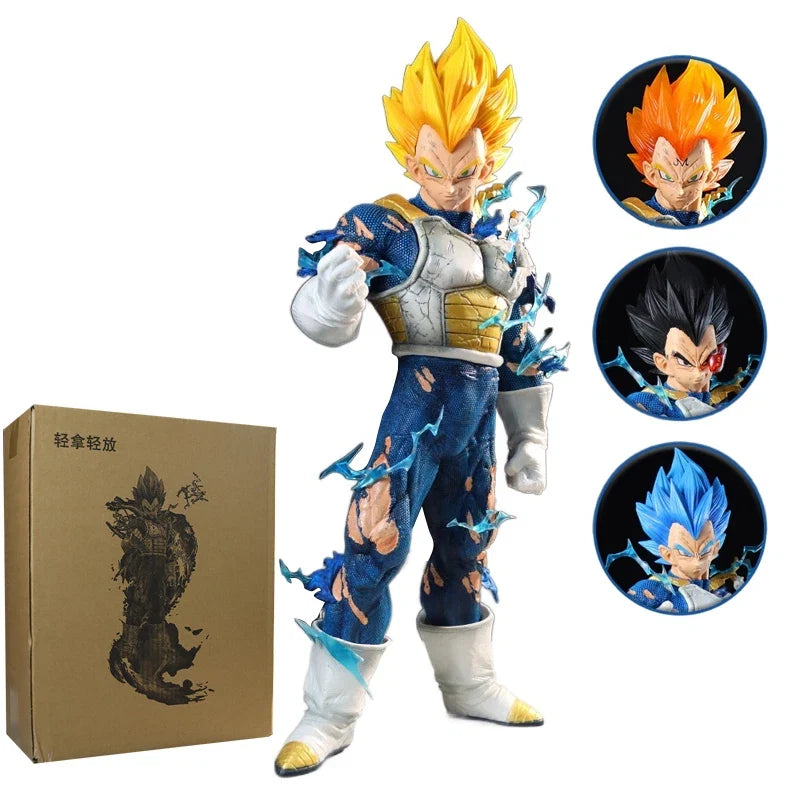 YUNQI CREATE Studio PVC GK Dragon Ball Z Son Goku Ultra Instinct Statue 50cm DBZ Anime Model Action Figure Collection Toy Figma