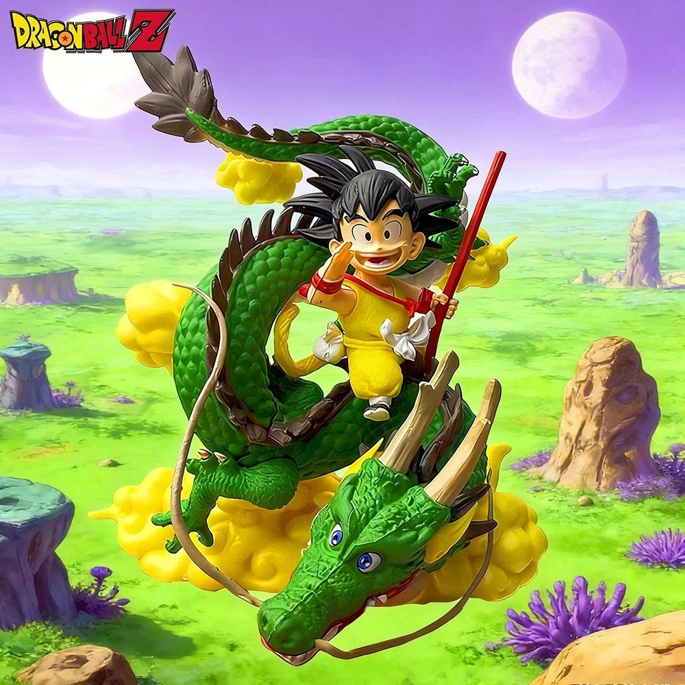 15cm Anime Dragon Ball Figure Goku and Dragon Figure PVC Action Figures Collection Model Toys Gifts