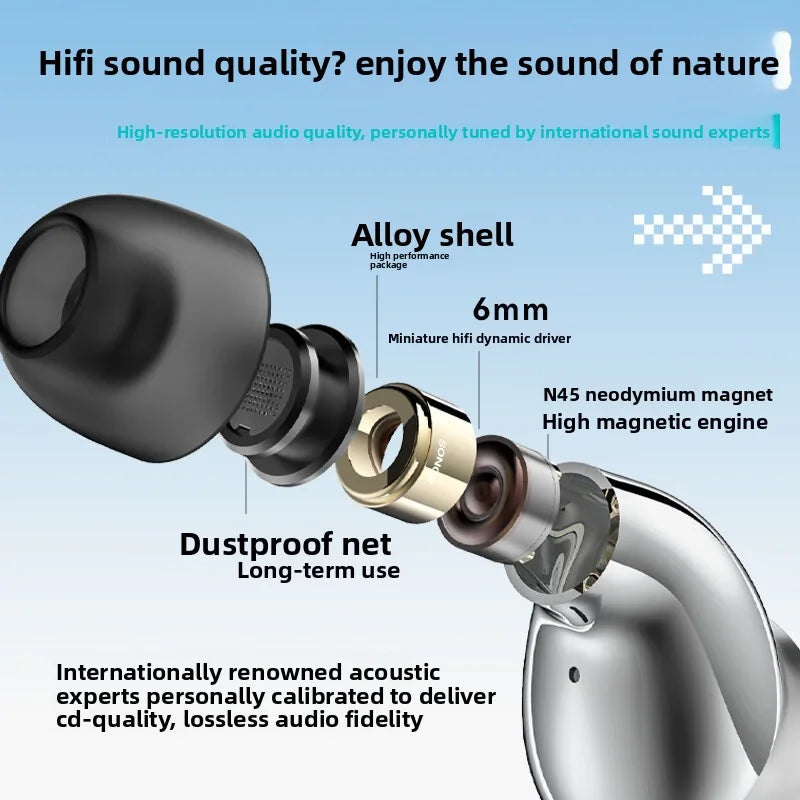 Luo Tianyi Co-branded Wireless Bluetooth earphones Touch 32h Playtime earbuds Noise reduction IPX4 Waterproof for Christmas Gift