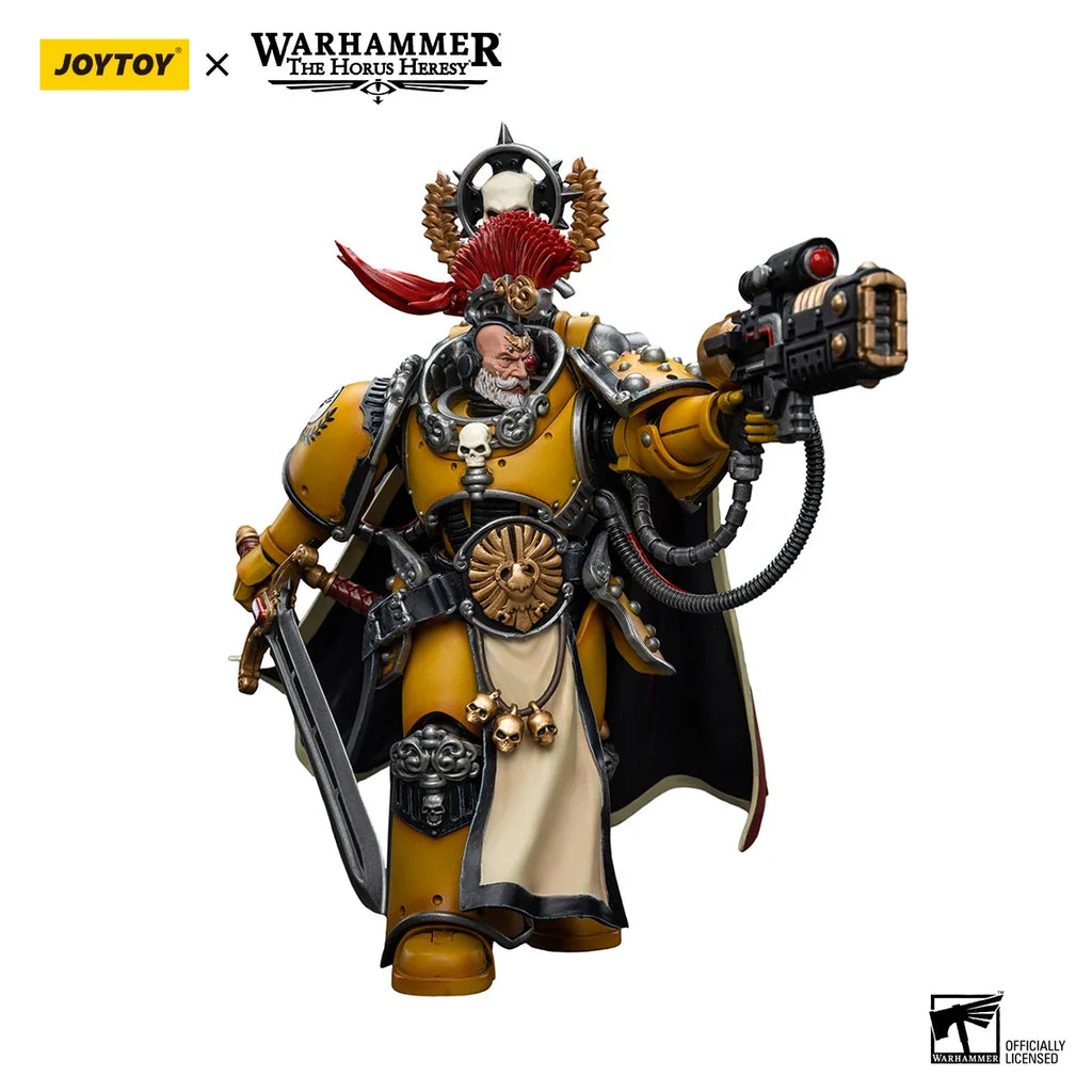 JOYTOY Warhammer 40k 1/18 Action Figures Anime 12.4cm Imperial Fists Legion Praetor with Power Sword