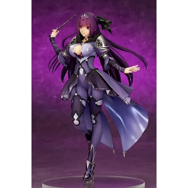 FATE FGO 100% Original:Scáthach Evening dress 24cm PVC Action Figure Anime Figure Model Toys Figure Collection Doll Gift