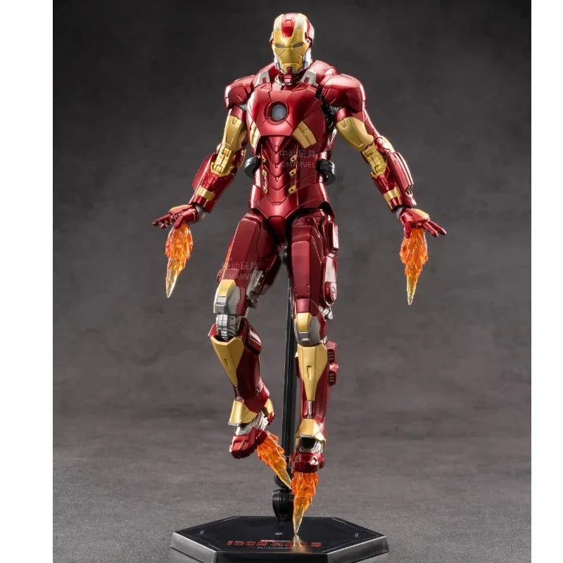 Marvel Original Zd Toys 1/10 Ratio 18cm The Avengers Iron Man Mrak 27 Mrak 14 Mark 11 Action Figure Garage Kit Toys Boy'S Gifts