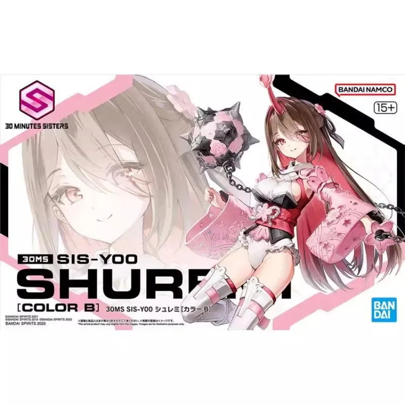 Bandai Original 30MS Model Kit Anime Figure 1/144 SIS-Y00 (COLOR B)Anmi Action Figures Toys Collectible Gifts for Children