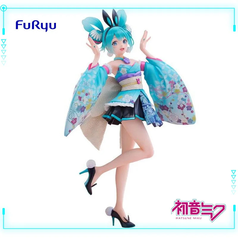 FuRyu Original Genuine Vocaloid Piapro Characters Hatsune Miku F:Nex 1/7 Wa-Bunny 26.5cm Collections Model Toy Figure Anime Gift