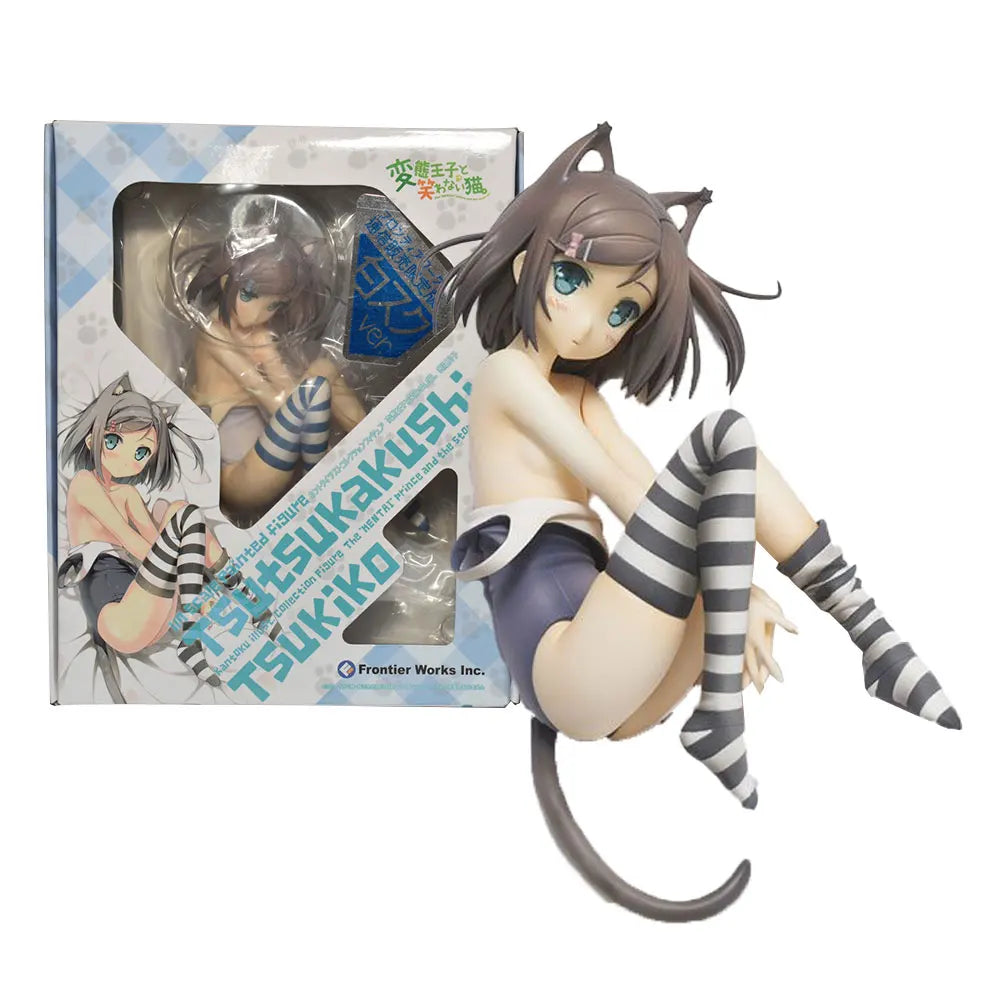 10CM Anime Tsutsukakushi Tsukiko Figure Side Lying Anime Model Toy Gift Doll Collection Decoration PVC