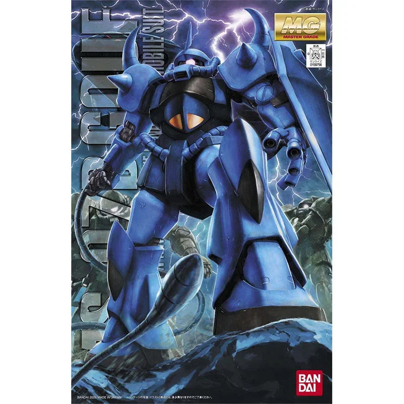Bandai Genuine Gundam Model Kit Anime Figure MG 1/100 MS-07B Gouf 2.0 Collection Gunpla Anime Action Figure Toys for Children